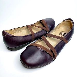 Palladium Leather Strappy Top Ballet Flat Shoes 40